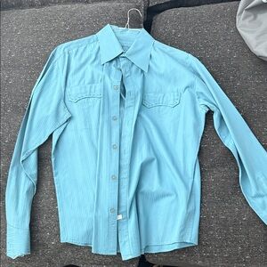 Howe Teal Button-Up Shirt